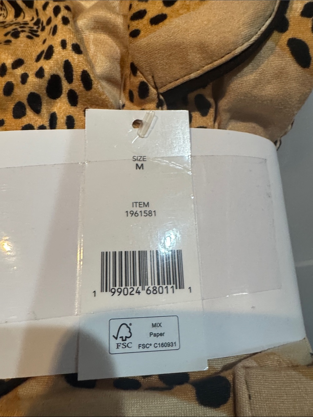 Room Service Leopard Print Satin Pajama Set - Tan & Black. Nwt. Size M - Picture 3 of 4